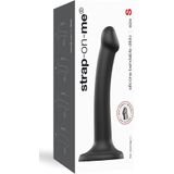 strap-on-me – Bendable Dildo – Dual Density Semirealistisch – Krachtige zuignap – Dual-Density Silicone – Ftalaatvrij – Hypoallergeen – Maat S – Zwart