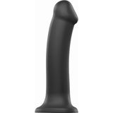 Strap-On-Me - Semi-realistische dubbele dichtheid buigbare dildo zwart L