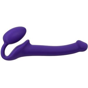 strap-on-me Bendable dubbele stimulatie – semi-realistische dildo – zonder harnas – vormgeheugen – ftalaatvrije silicone – hypoallergeen – maat M – paars, 6013229