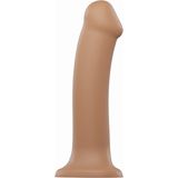 Strap-On-Me - Semi-Realistische Dual Density Buigzame Dildo Caramel L