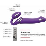 Strap-On-Me - Vibrating Bendable Strap-On M Purple