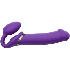 Strap-On-Me - Vibrating Bendable Strap-On L Paars