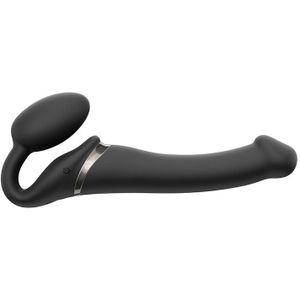 Strap-On-Me Strap On Me - Strapless Vibrerende Voorbind Dildo - Maat M - Zwart