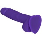 Strap-On-Me - Soft Realistic Dildo Met Zuignap - Paars