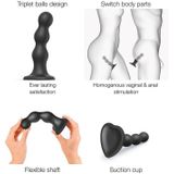 Strap-On-Me - Dildo Plug Balls - Zwart