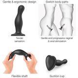 Strap-On-Me - Dildo Plug Curvy - Zwart