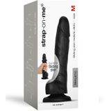 Strap-on-Me Sliding Skin Realistische Dildo - Zwart - Maat S