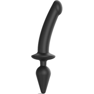 Strap-On-Me - Switch Plug-in Semi-Realistic Dildo Black S