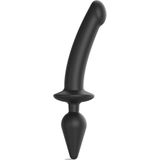 Strap-On-Me - Switch Plug-in Semi-Realistic Dildo Black XXL