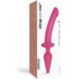 Strap-On-Me Semi-Realistische Switch Plug-In 2-in-1 Dildo & Buttplug - roze - maat S