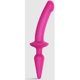 Strap-On-Me Semi-Realistische Switch Plug-In 2-in-1 Dildo & Buttplug - roze - maat S