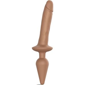 Strap-On-Me - Switch Plug-in Realistic Dildo Caramel L