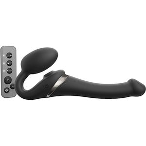 Strap-On-Me - Strap-on Multi Orgasm Remote Controlled 3 Motors Black M