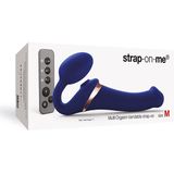 Strap-On-Me - Vibrerende Strapless Strap-on Voorbinddildo Met Luchtdruk Stimulatie - Paars