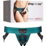 Strap-On-Me - Strap-on Harnas PVC Leatherette Curious - Metallic Groen
