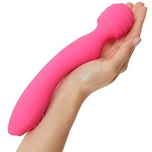 LOVE TO LOVE Twist - 2in1 toverstaf en vibrator voor clitoris en vaginale stimulatie - 2 krachtige motoren - roze