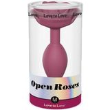 Love To Love - Open Roos Buttplug - Maat M – Rood