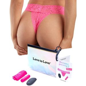 Love to Love - Vibrerend Slipje Secret Panty 2 - Roze