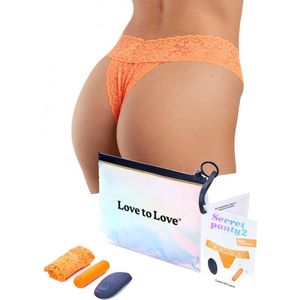 Love To Love - Secret Panty vibrator 2 - Met Afstandsbediening - Oranje