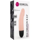 Dorcel Real Vibration S magenta 2.0 oplaadbare realistische vibrator - lichte huidskleur