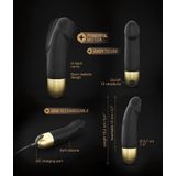 Dorcel - Real Vibration S 2.0 - Oplaadbare Realistische Mini Vibrator - Zwart