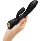 Dorcel - FLEXI RABBIT Verwarmde Tarzan Vibrator - Zwart