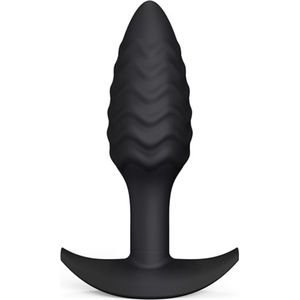 Dorcel - Buttplug - Wavy Butt Plug - Anaal Speeltje - Siliconen - Zwart