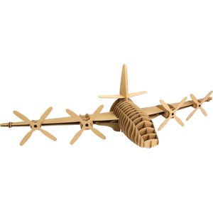 3D Model Karton Puzzel - Vliegtuig Turboprop Wanddecoratie - DIY Hobby Knutsellen - 78x20x28cm