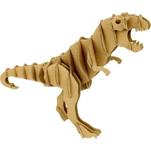 3D Model Karton Puzzel - T-Rex / Tyrannosaurus Klein - DIY Hobby Knutsellen - 28x18x7.5cm