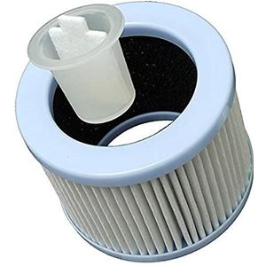 Air and Me FILT0011 Buldair-Kit Deeltjesfilter met actieve houtskool, container + 10 diffusiekatoen, wit