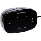 Muse M-150-CR klokradio | (FM-radio, led-display,) | wakker worden met radio in de ochtend | twee alarmen, sluimerfunctie, dimmer