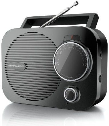 Muse - M-050 R Draagbare Radio - Rood - Compact - AM/FM Ontvangst