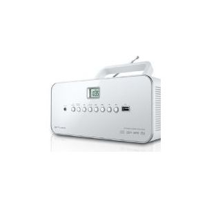 Muse M-28RDW - Draagbare radio/CD-/MP3-speler met USB, wit