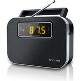 Muse - M-081R - Draagbare Radio - Zwart - 2-bands PLL - Alarmfunctie
