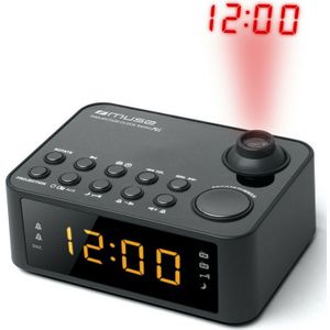 Muse - M-178P - Digitale Wekkerradio - Zwart - Compact - Projectie
