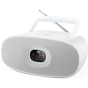 Muse - MD-202RDW - Draagbare Radio CD-Speler - Wit - FM, MW