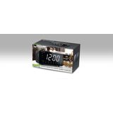 Muse M-192 CR Wekkerradio - Houten Uitvoering - Jumbo Display - USB-Laadfunctie