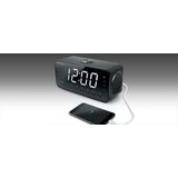 Muse M-192 CR Wekkerradio - Houten Uitvoering - Jumbo Display - USB-Laadfunctie