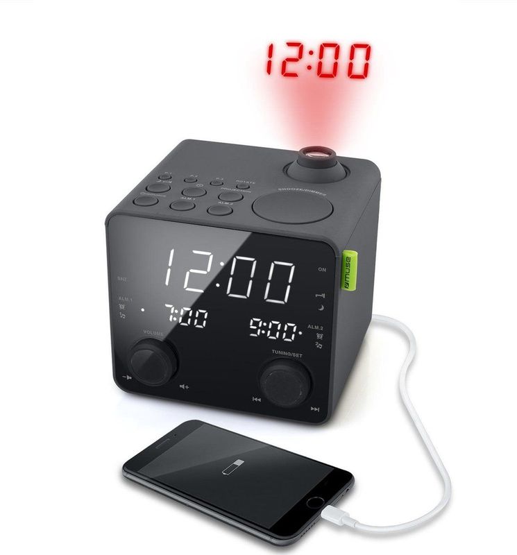 Muse M-189P - Digitale wekkerradio met projectie