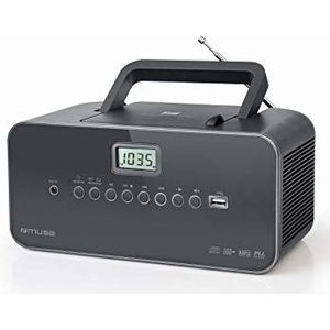 Muse Draagbare radio M-28DG USB aansluiting, AUX in (FM, PLL, MW), Radio, Zwart