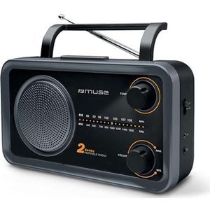 Kofferradio - Compact - FM en Middengolf - Uittrekbare Antenne - Draaggreep