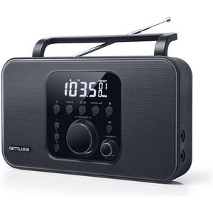 Muse M-091R - Portable Stereo Radio - Zwart - Met Wekkerfunctie