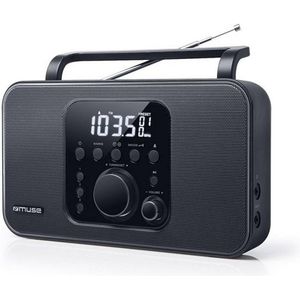 Muse M-091R - Portable stereo radio met wekkerfunctie