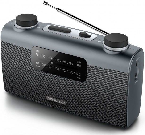 Muse M-058 R Draagbare Analoog (AM, FM), Radio, Zwart