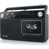 Muse - M-152RC - Draagbare Radio/Cassette Recorder - Zwart - Inclusief AUX-In