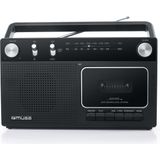 Muse - M-152RC - Draagbare Radio/Cassette Recorder - Zwart - Inclusief AUX-In