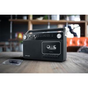 Radio met cassettespeler Muse M-152 RC Zwart