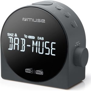 Muse M-185CDB - Stijlvolle Digitale Wekkerradio met DAB+/FM-radio en Groot Display