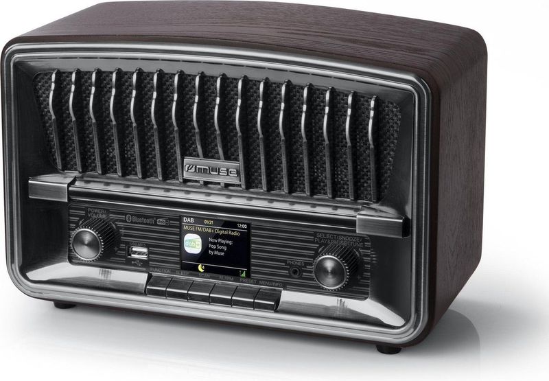 Muse M-135DBT - DAB+/FM-radio met bluetooth, vintage