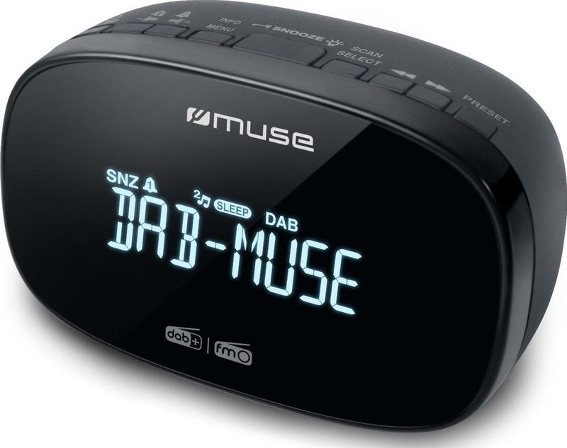 Muse - M-150CDB - Wekkerradio - DAB+/FM - Zwart - Met Dubbel Alarm